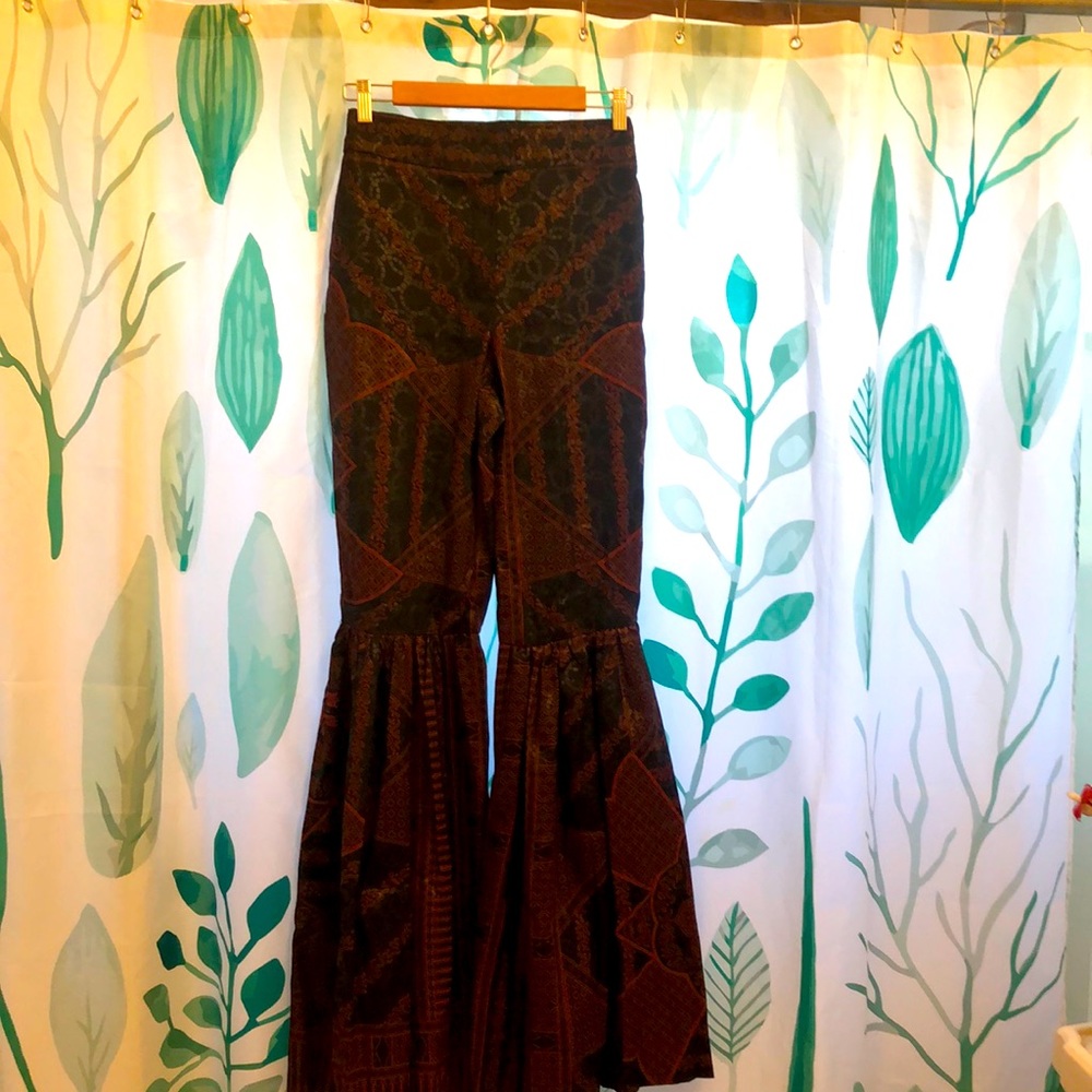 New vintage handsewn Persian African ruffled pants, gorgeous stunning
